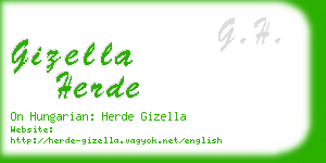 gizella herde business card